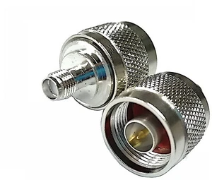 Adaptador N-J (macho) a SMA-K (hembra) 50 ohmios DC ~ 11 GHz latón niquelado - Imagen 1 de 3