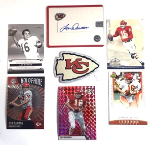 LEN DAWSON AUTHENTIC HANDSIGNIERTE KARTE / KC Chiefs / HOF / +5 andere Karten / Coupon - Bild 1 von 7