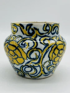 Vase Keramik Studiokeramik Antik Fajalauza? Morocco? 18.Jhd 12 X 15 Cm Signiert - Bild 1 von 8