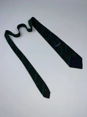 🚨 Burberrys vintage tie pure 100% silk made in England monogram multilogo - Image 1 of 4