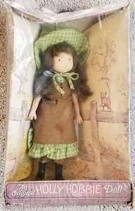 NIB Vtg 1974 Holly Hobbie AMY Jointed Doll 9856 Rooted Hair Knickerbocker Taiwan - Picture 1 of 9