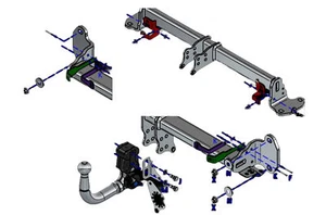 Barra de remolque automática desmontable vertical Towtrust para BMW Serie 3 Estate 2019 en adelante - Imagen 1 de 7