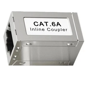 Prise RJ45 vers coupleur blindé CAT6A, coupleur Ethernet en ligne, Etherne2797 - Photo 1/8