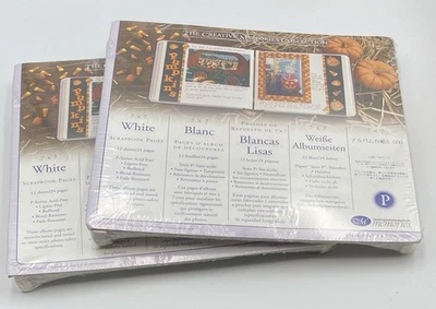 Creative Memories 7x7 Blanco Álbum de Recortes Página Repuesto 12 Hojas Lote de 2 NUEVO Foto 1 de 3