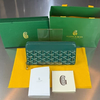 Goyard Portefeuille zippé Martignon GM vert spécial GY-21 147624088 - Photo 1/4