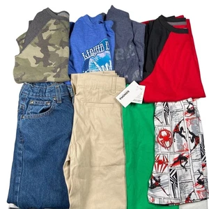 Arizona Izod Boys Clothes Size 8 Lot of 8 Shirts Jeans Pajamas Long Sleeve - Picture 1 of 6