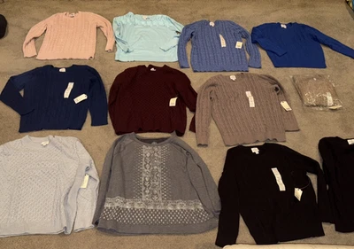 NUEVO Suéteres St. John's Bay Talla PXL Elige Rosa, Verde, Azul, Marrón, Dorado, Negro Nuevos con Etiquetas Foto 1 de 4