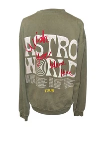 Travis Scott Astroworld Tour Sweatshirt Gr. Medium bestickt Martini Bär - Bild 1 von 6