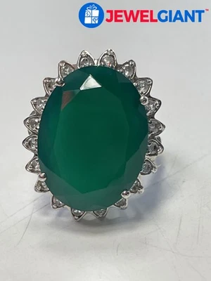 КОЛЬЦО ИЗ СТЕРЛИНГОВОГО СЕРЕБРА С НАДПИСЬЮ LAB ХАЛЦЕДОН ТОПАЗ РАЗМЕР 7,00 9,0 Г #FY233 - Изображение 1 из 4