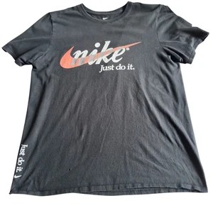 The Nike Shirt Mens Medium Black Just Do It Swoosh Athletic Tee Run Gym Train - Picture 1 of 10