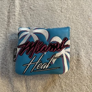 New Limited Edition TaylorMade Vault Miami Heat Mallet Putter Cover, Ships Today - Picture 1 of 4