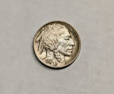 1916 Buffalo Nickel - High Grade Uncirculated, Better Early Date 5¢ Coin - Image 1 of 4