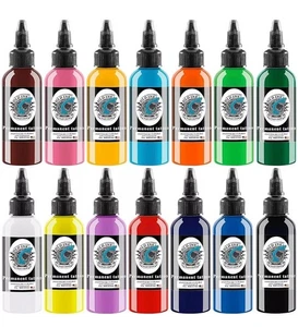 DLD Tattoo Ink Set 14x30ml Profi Farben Tattoo Farbe Kit Permanent Pigment - Bild 1 von 4