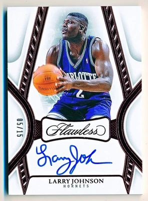 Autógrafos impecables Larry Johnson 2024-25 rubí automático #FA-LJH (05/15) Foto 1 de 2