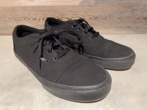 VANS OFF THE WALL ERA BLACK BLACK BLACK YOUTH SIZE 6 WOMEN’S SIZE 7.5 - Picture 1 of 8