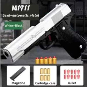 Black Automatic Colt 1911 Automatic Shell Soft Bullet Toy Gun Air Gun AU Free Sh - Picture 1 of 10