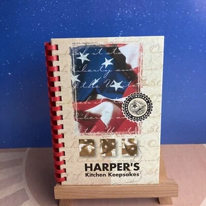 Harper’s Kitchen Keepsakes~Cookbook~2003 Hardcover~Harper, Texas~Pioneer Recipes - Picture 1 of 8