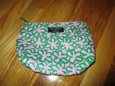 Marimekko для Clinique розовый зеленый цветочный косметический чехол - Изображение 1 из 3