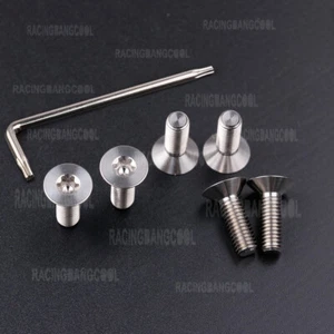 6pcs Racing Steering Wheel Bolts Silver Screws Kit For Momo Nardi Sparco OMP NRG - Picture 1 of 5