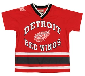 Detroit Red Wings NHL Boys Youth Short Sleeve V-Neck Knit Shirt, Red - Picture 1 of 5