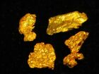 4 X  West Australian Gold Nuggets ( 0.54 Grams ).