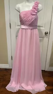 Allure Bridals Bridesmaids Orchid Purple One Shoulder Gown Dress, Size 6, NWT! - Picture 1 of 10