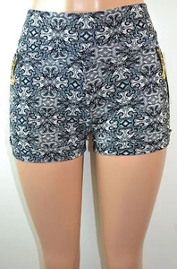 Women Thick Waistband Geometric Printed Shorts One Size Regular Fits - Picture 1 of 6