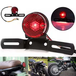 Universal Motorcycle Number License Plate Tail Brake Stop Tail Rear Light lamp - Picture 1 of 13
