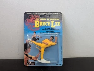 1983 Vintage Largo Toys BRUCE LEE 4" Action Figure in Yellow Jumpsuit NIP - Picture 1 of 4