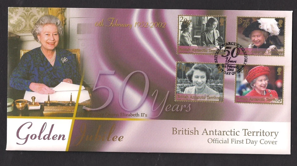British Antarctic Territory BAT FDC Scott 307-310 Queen 50th Golden Jubilee - Image 1 of 1
