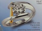 CLASSIC Claude Thibaudeau Platinum/24K 1.5 CT Semi-mount PLT-165 Engagement Ring