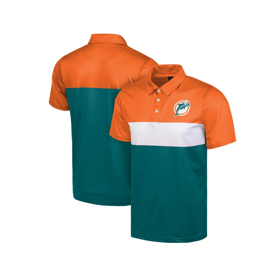 Camisa Polo Retro Miami Dolphins NFL Colorblock ¡ENVÍO GRATUITO! Foto 1 de 1