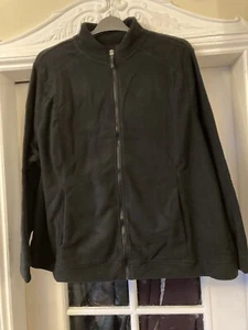 *New* Size 16 Black Fleece Jacket - Picture 1 of 3