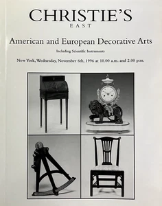 Christie's East - Scientific Instruments Arts November 1996 Auction Catalog - Picture 1 of 16