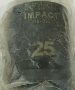25 mm STANDARD SCHLAGSCHRAUBER-STECKSCHLÜSSEL, 3/4 ZOLL ANTRIEB - ARMSTRONG 48-025, 6 PUNKT - Bild 1 von 2