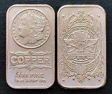 Morgan Dollar 1oz. Pure Copper Bullion Bar!!