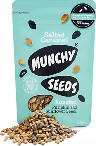 MUNCHY SEEDS Salted Caramel, Sonnenblume, Kürbis, Protein Snack, pflanzliche Faser - Bild 1 von 12