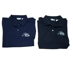 Women's Ping Golf Polo Sleeveless Shirt Lot of 2 Size Large Blue/ Black - Picture 1 of 12