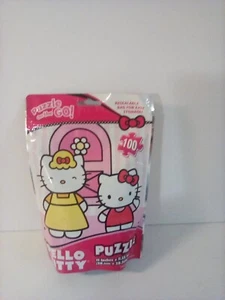 Hello Kitty Puzzle On The Go! 100 Pieces Kitty Family Sanrio  - Picture 1 of 2