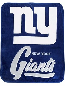 New York Giants Licensed Fleece Throw Blanket NFL Football 50'' X60'' - Picture 1 of 5