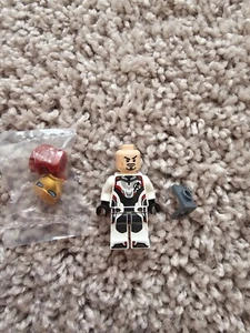 LEGO Iron Man Minifigure White Jumpsuit Avengers Endgame Mk85 SH575 - Picture 1 of 2