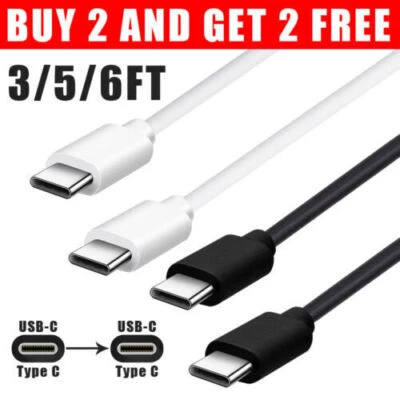 Cable USB-C a Tipo C Sincronización Rápida Cargador Carga Cable de Datos para iPhone 15 Pro Max Foto 1 de 4