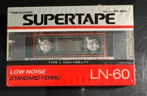 Realistic Supertape LN 60 Type 1 High Fidelity Blank Media Cassette Tape sealed - Picture 1 of 3