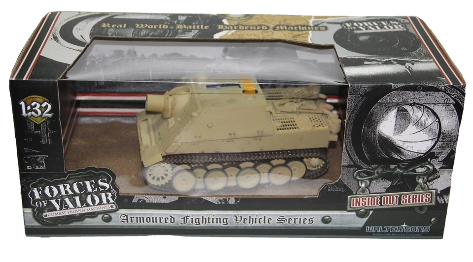 FORCES OF VALOR 1:32 DIE CAST METAL CARRO ARMATO GERMAN STURMTIGER ART 802001A - Immagine 1 di 4