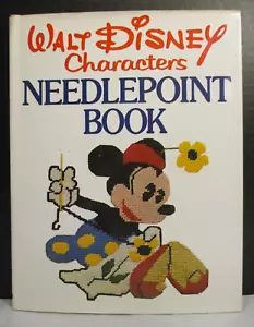 Walt Disney CharactersNeedlepoint Book Random House 1976 Prima Edizione HCDJ - Foto 1 di 22