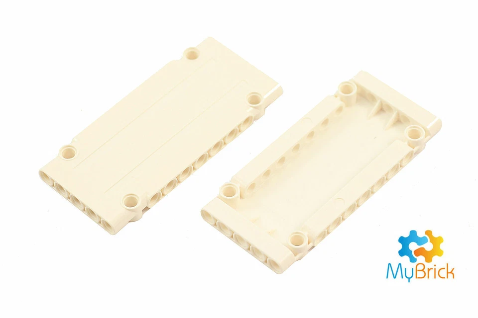 Genuine LegoⓇ 2x White Technic Flat Panel 5x11 64782 - Free Postage - image 1 of 1