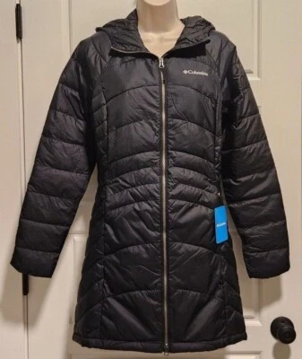 NWT Columbia Karis Gale Long Hooded Jacket Black - Image 1 of 4