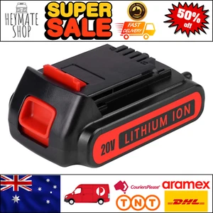18V/20V MAX 3.0Ah Lithium Ion Battery Replacement For Black And Decker Cordless - Picture 1 of 8