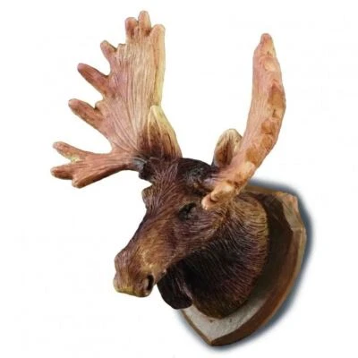 Dolls House Moose Head Wall Mount Miniature Reutter Hunting Study Den Accessory - Image 1 of 4
