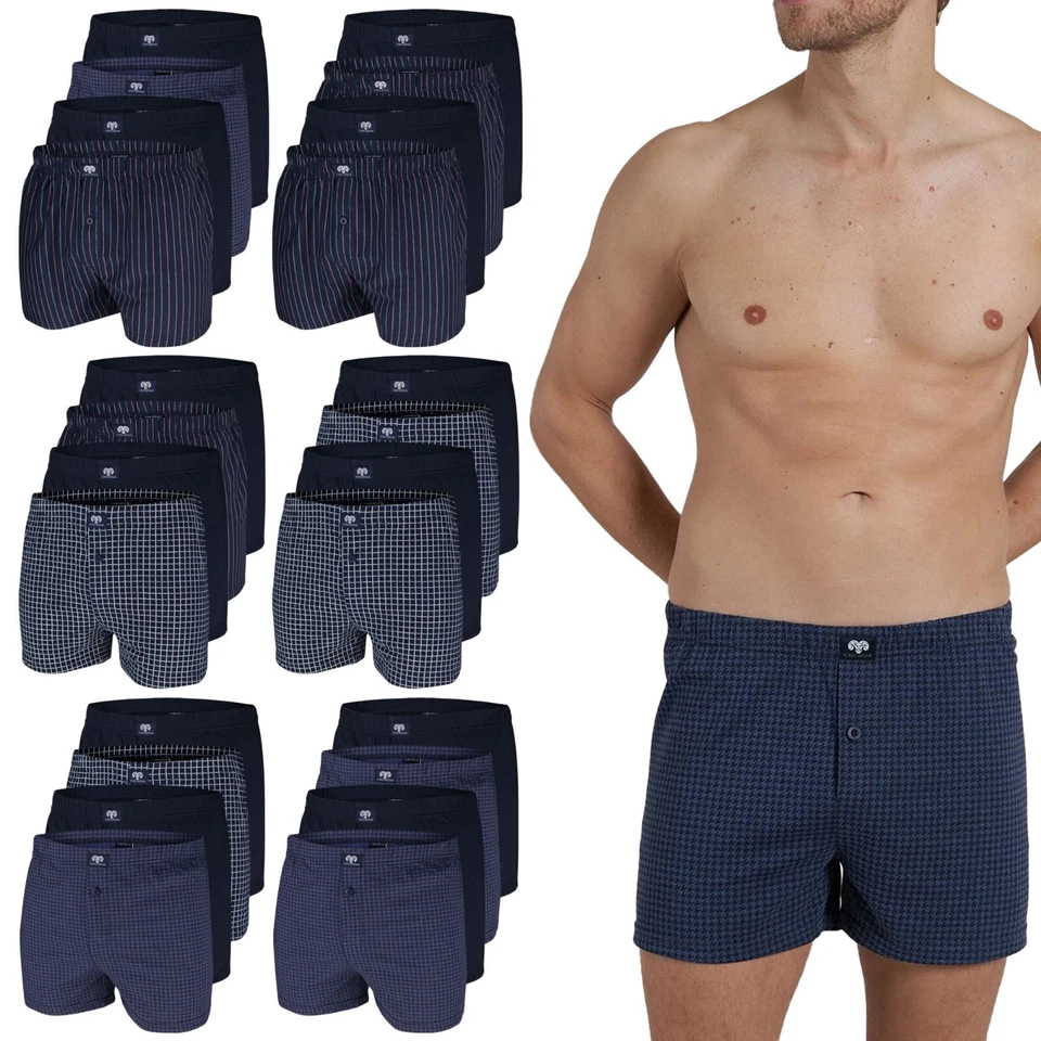 Boxershorts für Herren von CECEBA Shorts Unterhose Baumwolle bequem | 4 Stück - Bild 1 von 1